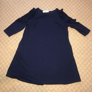 NWT Lane Bryant Sweatshirt Dress Navy Knit 14/16